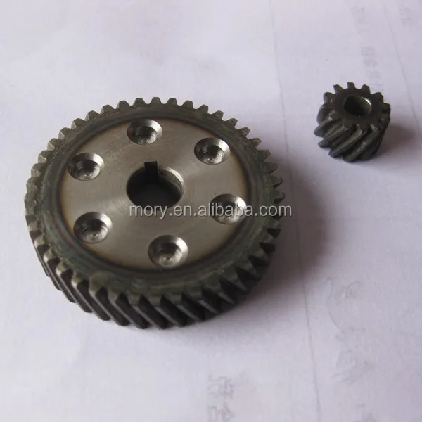 custom metal gears small in helical gearing