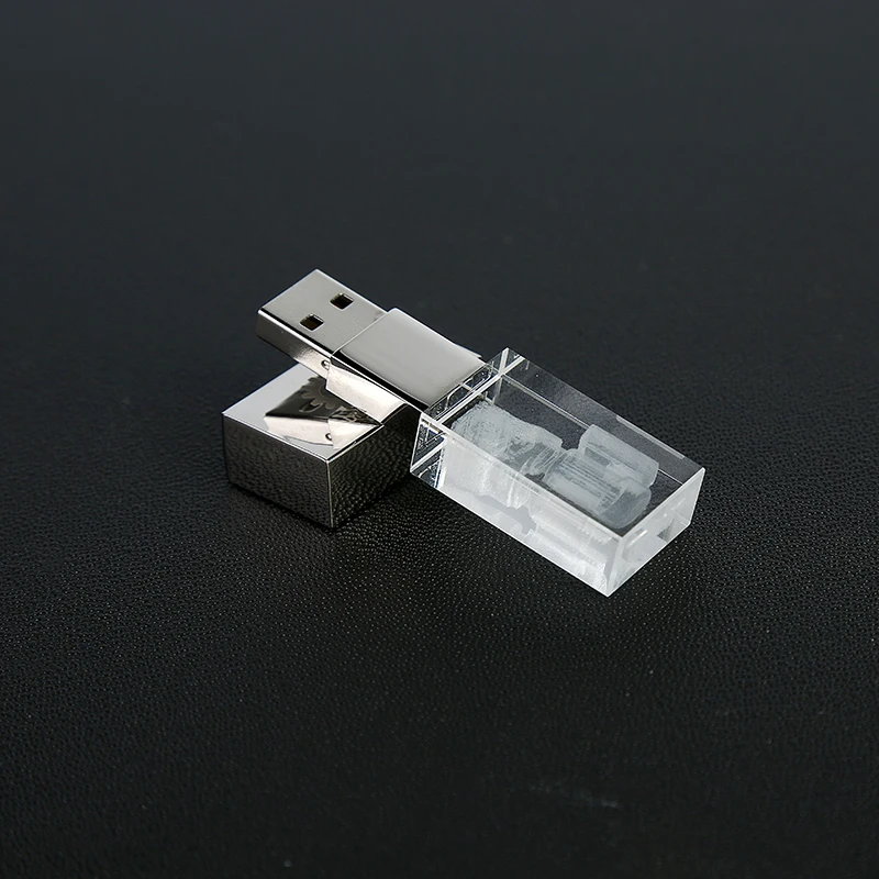 
T6028 new design Clear USB flash driver 