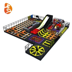 Factory customized commercial big indoor foam pit Trampoline Park Playground for sale