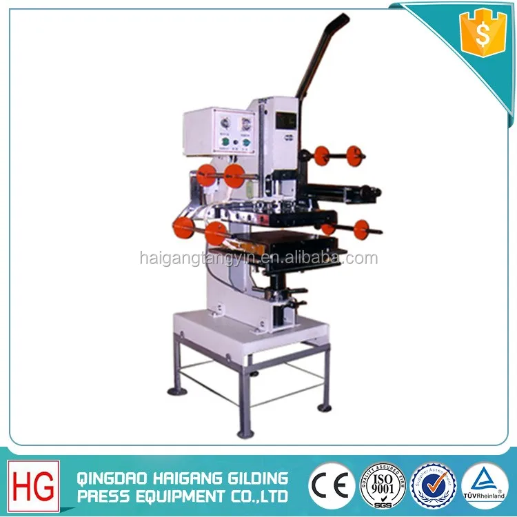 hand operate heat printing machine/Manual gilding press machine/leather logo embossed hot stamping machine