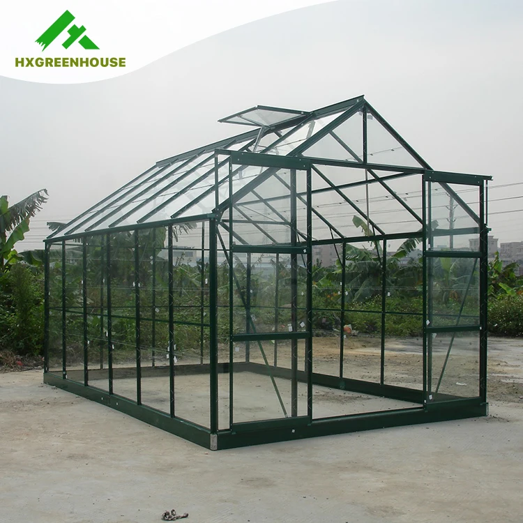 HX75126G Selling in europe spring clips glass greenhouse