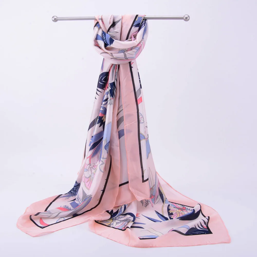 Custom digital printed 100% silk hair head scarf silk scarf printing