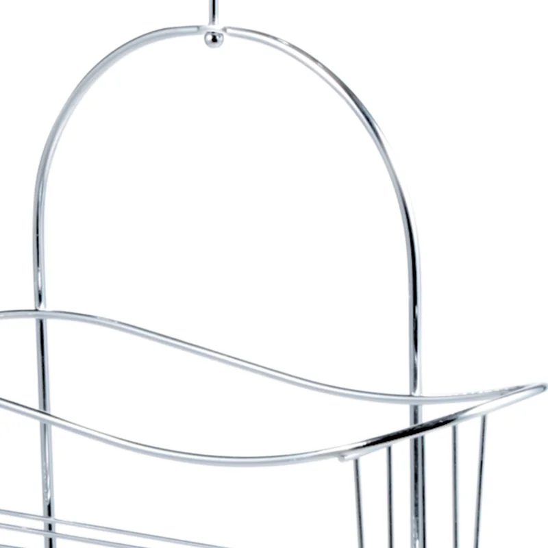 Double Bathroom Iron Wire Shower Caddy Shelf Hanging Shelf Storage Organizer with Hooks Over The Shower Head Bath Caddy Shampoo