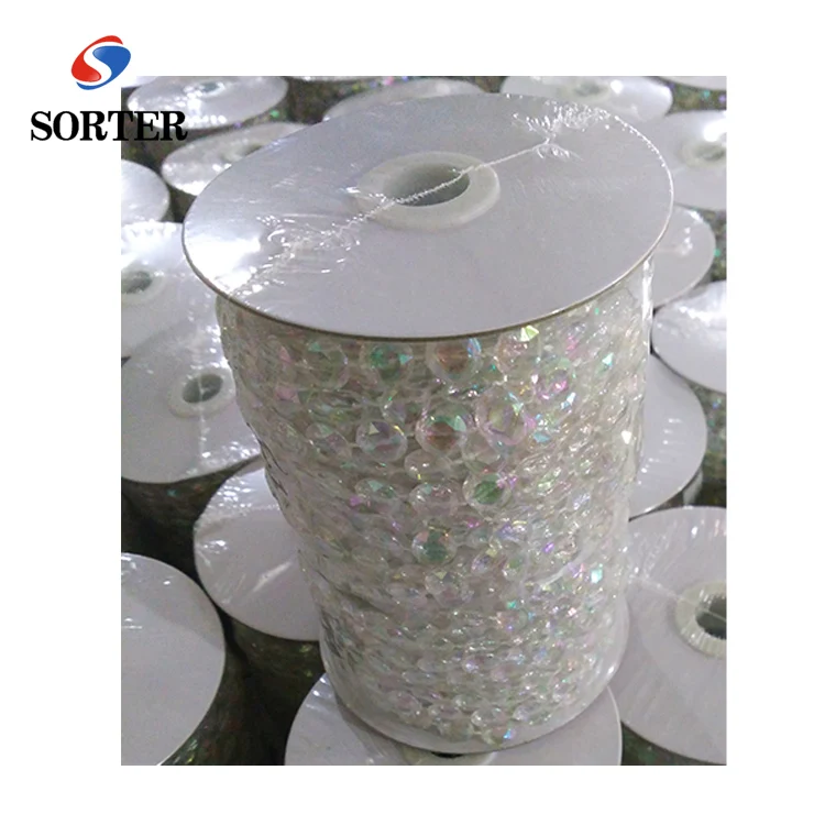 Сортировочная пластиковая Акриловая Гирлянда из бисера, занавеска, свадебное украшение