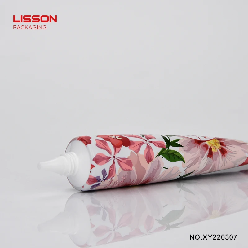 D22 Luxury eye cream cc cream foundation cosmetics packaging tube custom make with rose gold screw cap