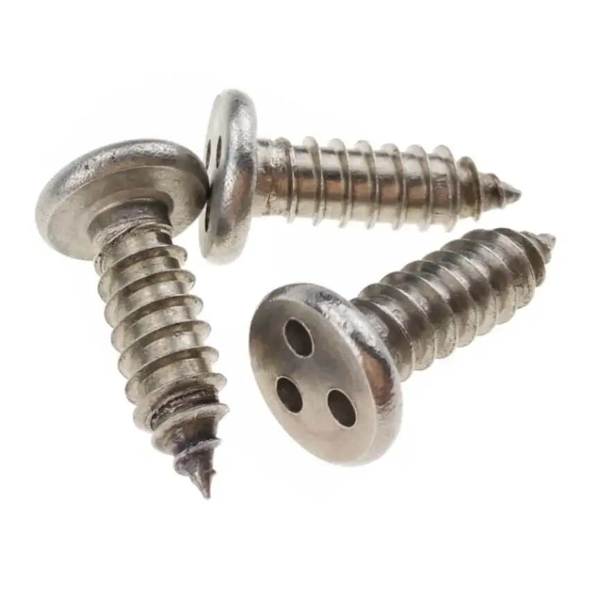 Custom Stainless Steel Security Screws Self Tapping 3 Points for Sheet