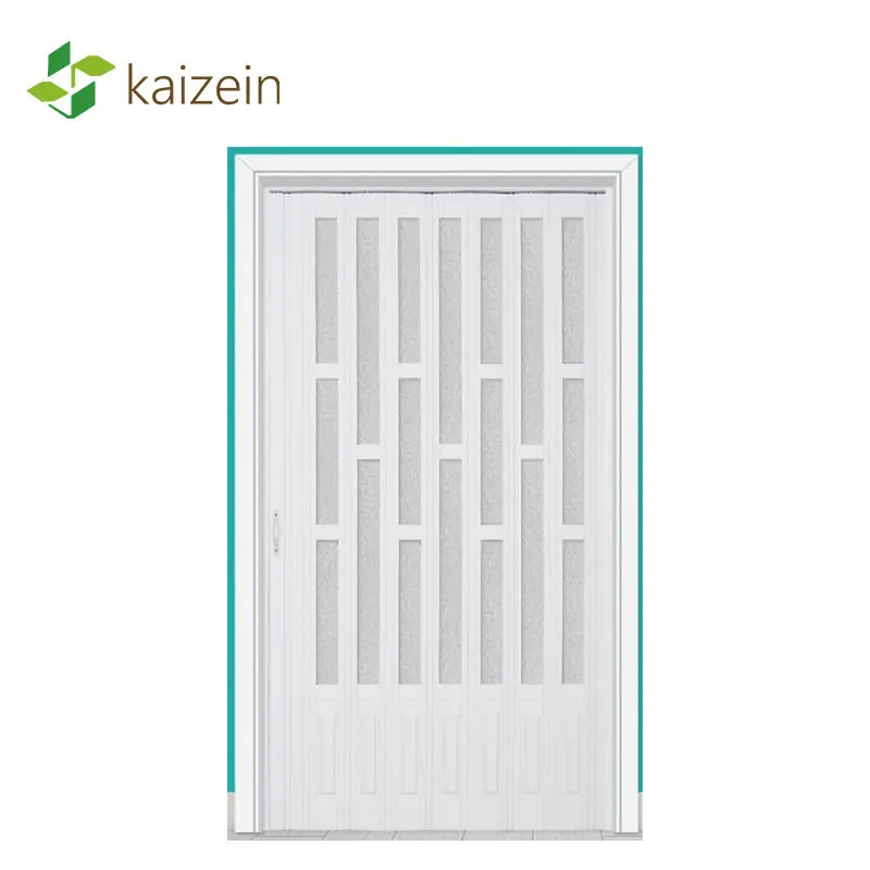 PVC Bathroom folding door cheap price interior plastic sliding door