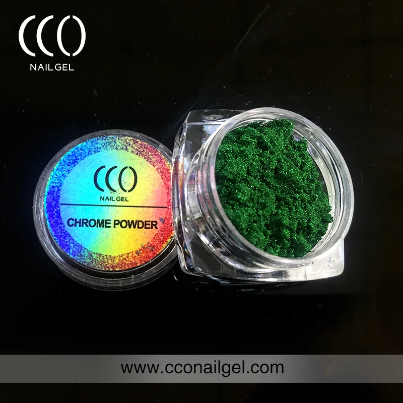CCO factory raw material 1gram chameleon pigment nail powder wholesale chrome glitter nail powder
