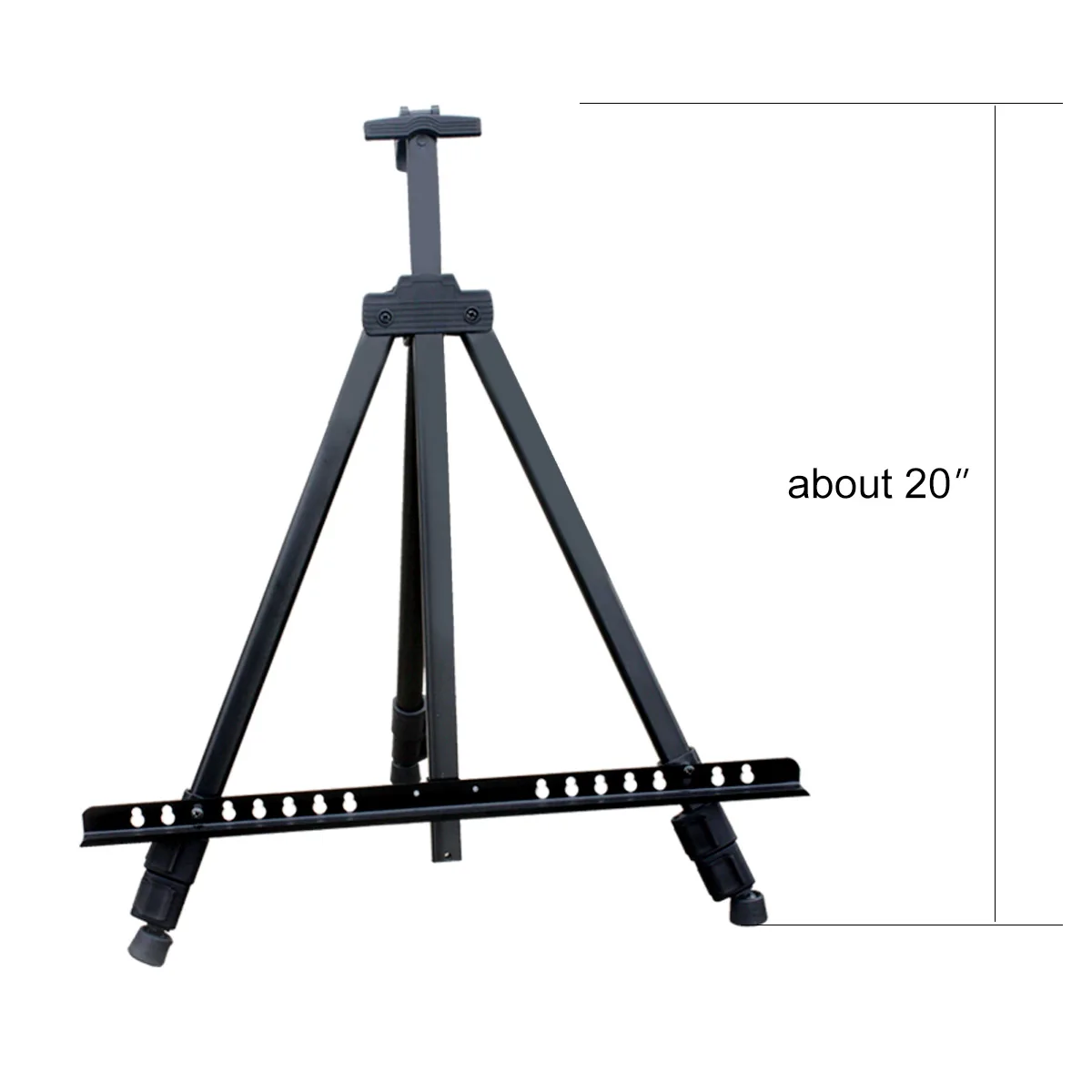 Adjustable aluminum easel,wholesale 65inch tabletop metal easels.Transon portable aluminum easel for artist and display.