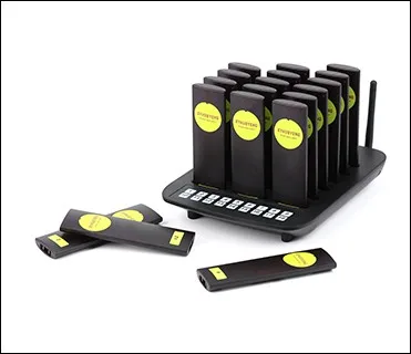 Лучшая цена, пейджинговая система для ресторана, 18 вызовов, беспроводная система для пейджеров, оборудование для управления очереди, пейджер для фаст-фуда