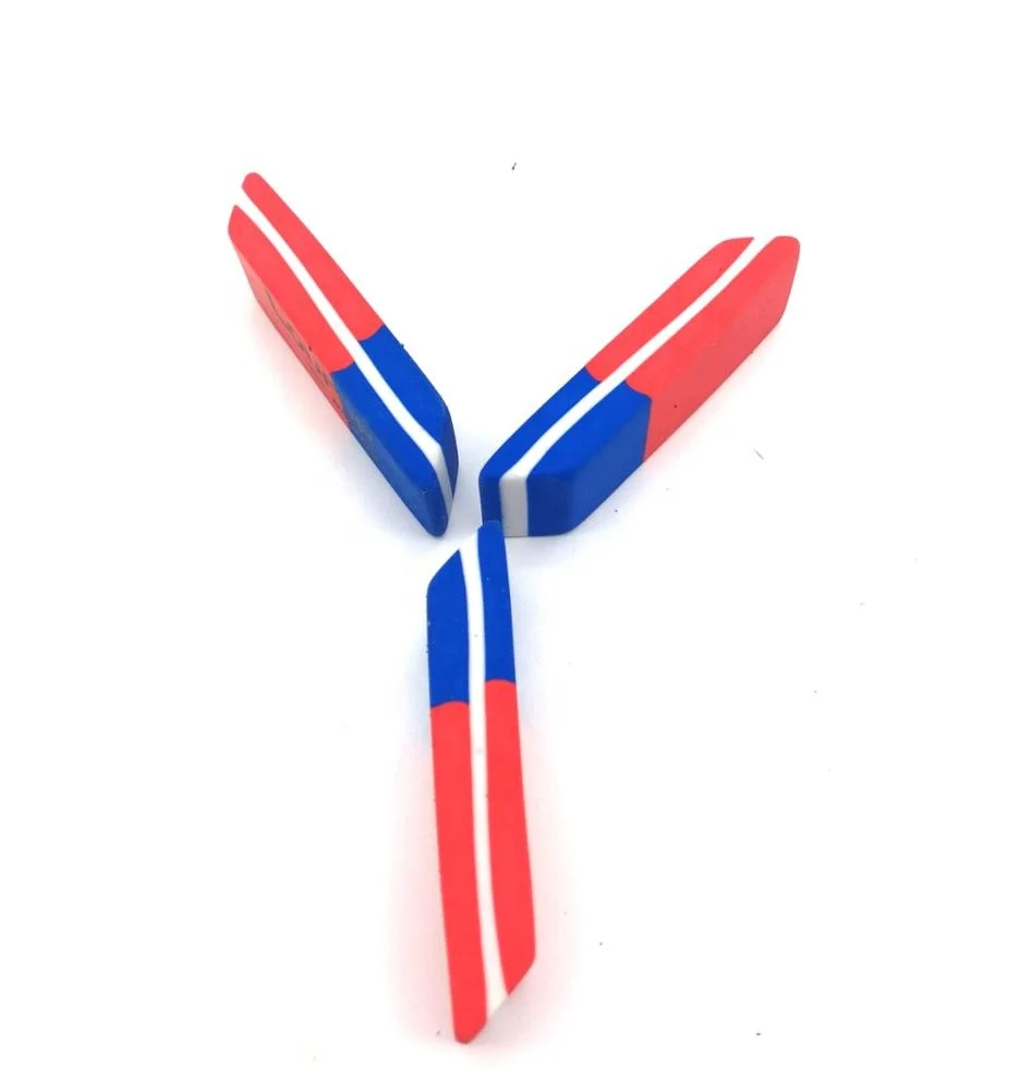 New 3 colors wedge rubber TPR eraser for pencil eraser for school