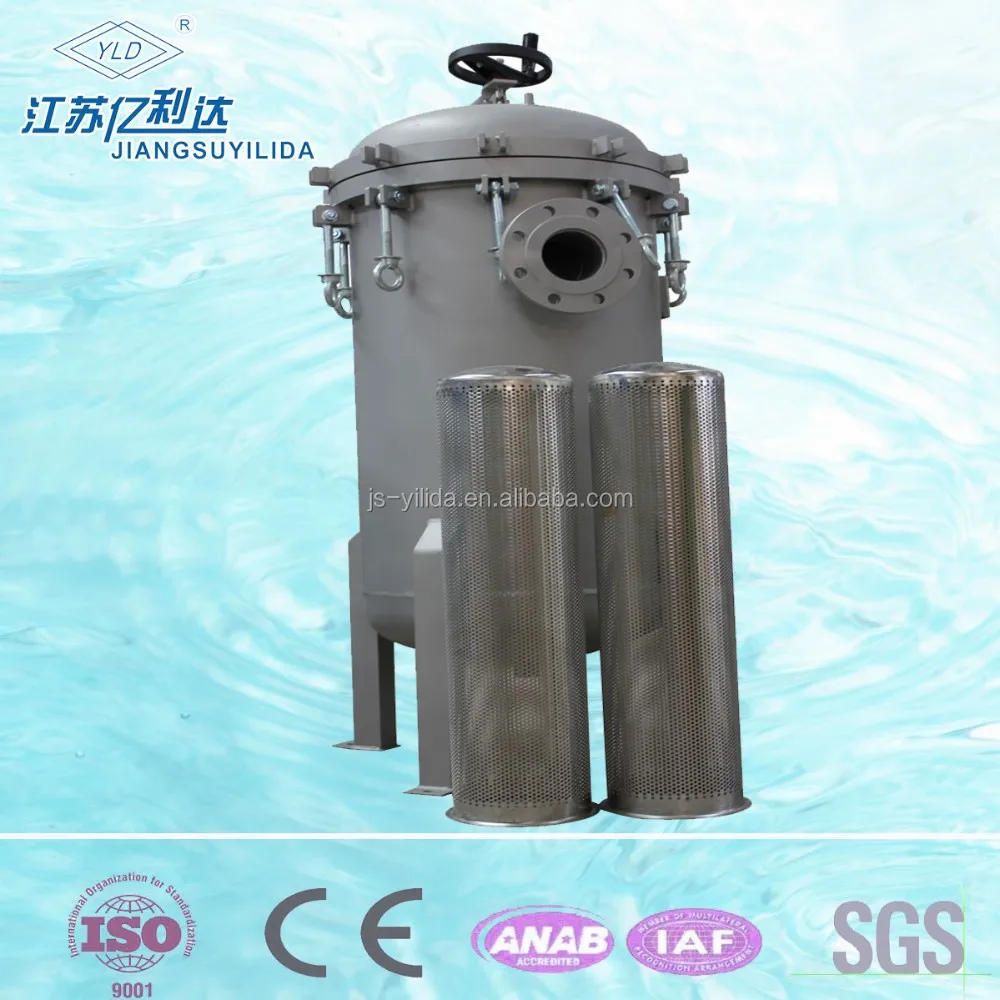 Фильтр для воды с картриджем для нескольких корзин, система фильтрации для сумки с корпусом из нержавеющей стали,