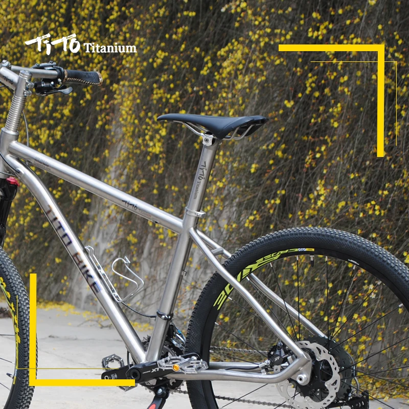 TITO high quality manufacturer 27.2/31.6mm*350mm titanium cyclocross bicycle bike seat post for custom made