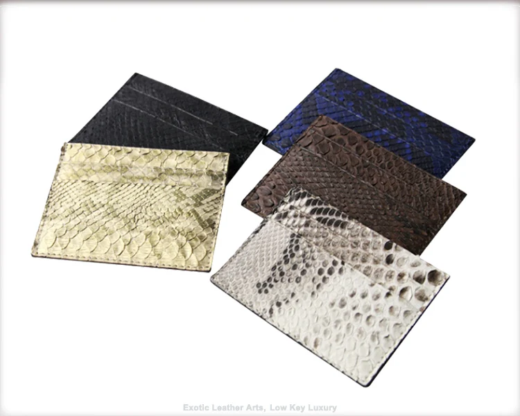 Luxury real python skin card wallet card holder