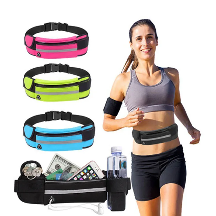 
Promotion Waterproof Polyester Outdoor Running Belt Bum Pouch Bag Quality Customized Sport Fanny Pack Waist Bag 