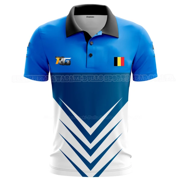 Мужские рубашки-поло с сублимационной печатью, полиэфирная одежда для электроспорта, рубашки-поло для спортивных игр