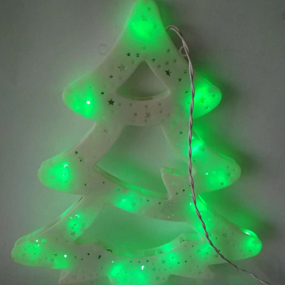 Best Sale Led Xmas Tree Shaped Window Decoration Light With Flashlight Palm Tree With Led Light