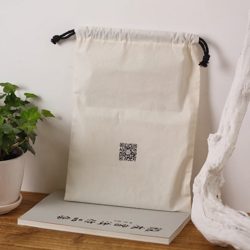 Customized High Quality Reusable Small Drawstring Cotton Muslin Bag