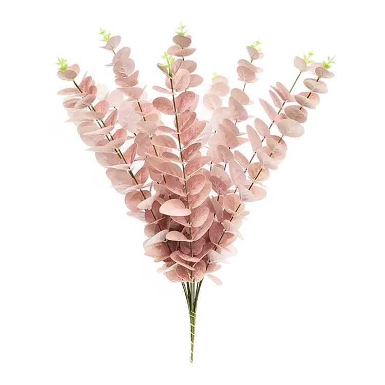 Hot sale home garden wedding party table decorative greenery china supplier plastic eucalyptus leaves decoration garland