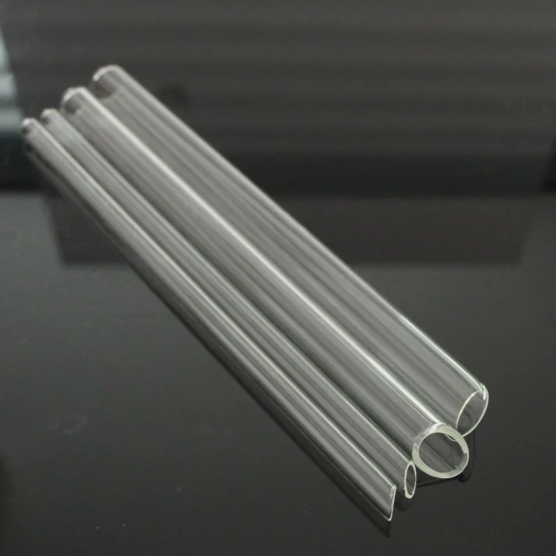 Трубочки для напитков из боросиликатного стекла с прямым дном для молочного чая Boba