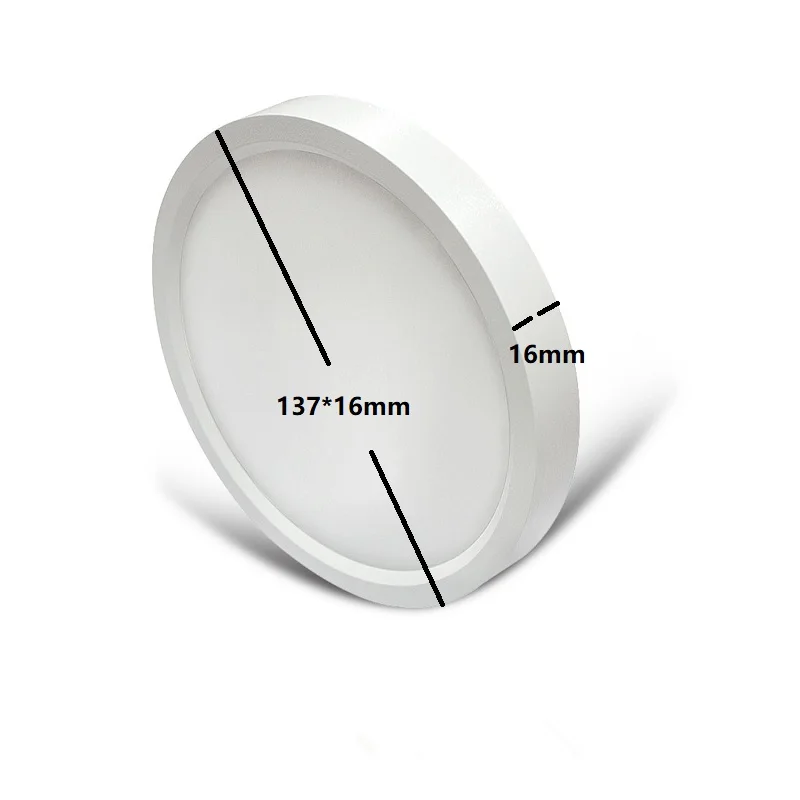 ETL  CCT Double Color Temperature Adjustable 10w Suspended  Pro Diffuser Round ultra Thin Led Recessed Ceiling Panel Light