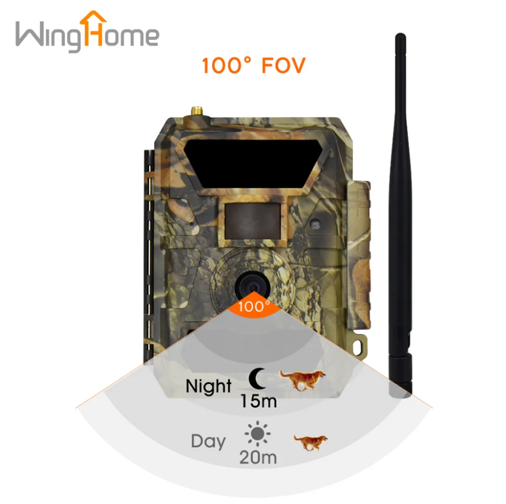 WingHome 350CG Night Vision Outdoor 3G digital trail hunting camera with ce/rohs/fcc