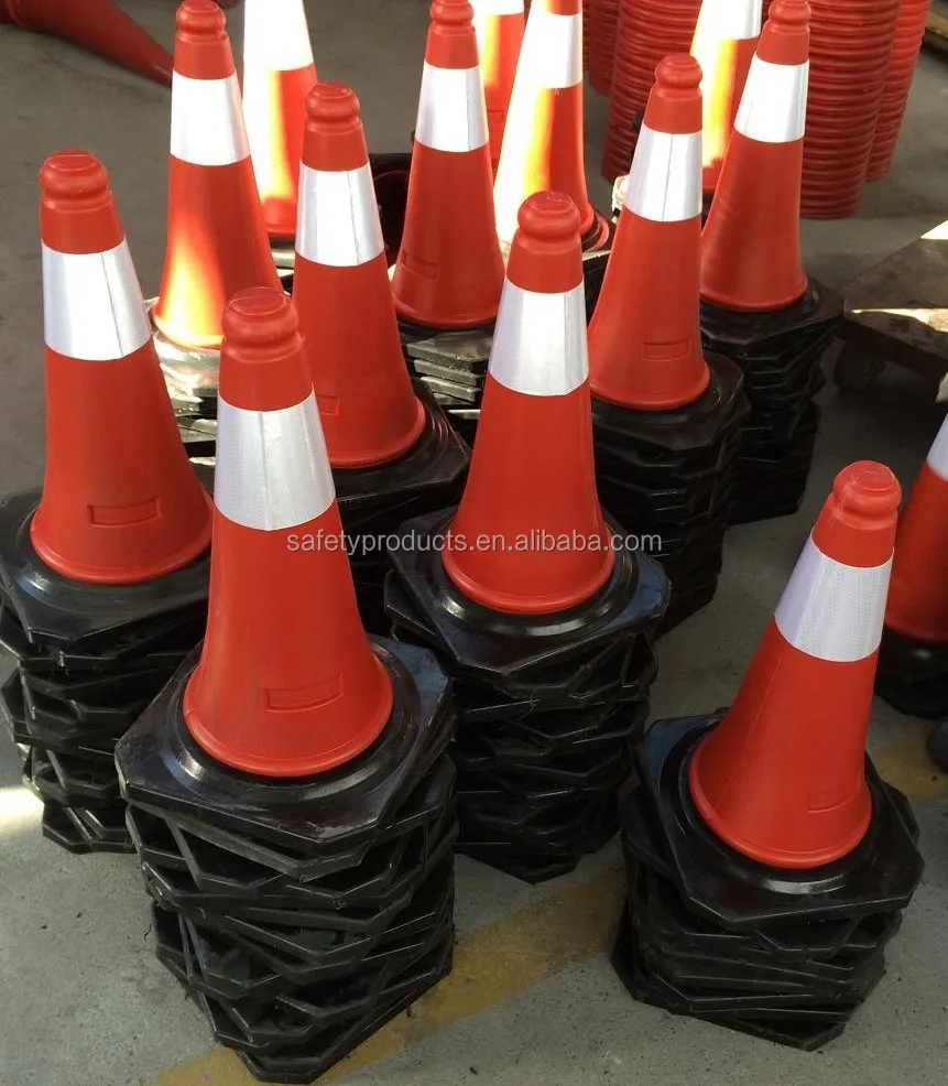 750mm PE orange traffic cones