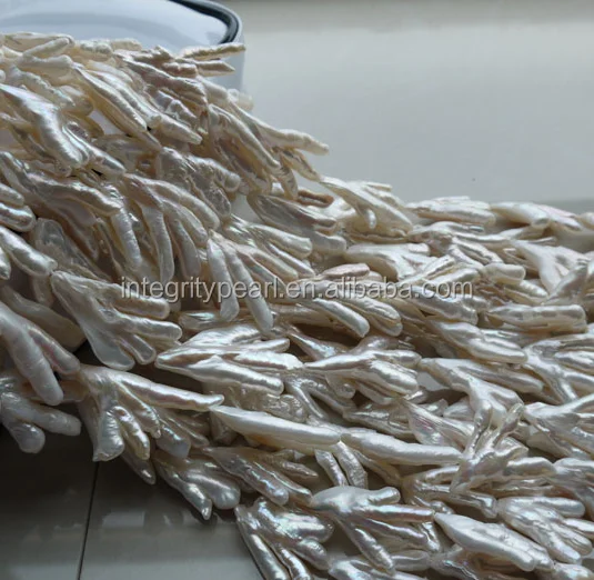Chicken foot Claw freshwater pearl strand Chinese large size irregular shape pearl strand