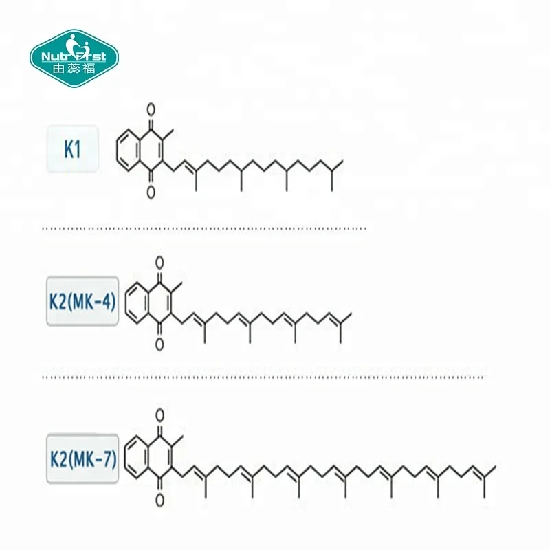 Vitamins Supplement Raw Material Bulk Vitamin k2 Mk7 Menaquinon 7 Powder Menaquinone-7 CAS 2124-57-4