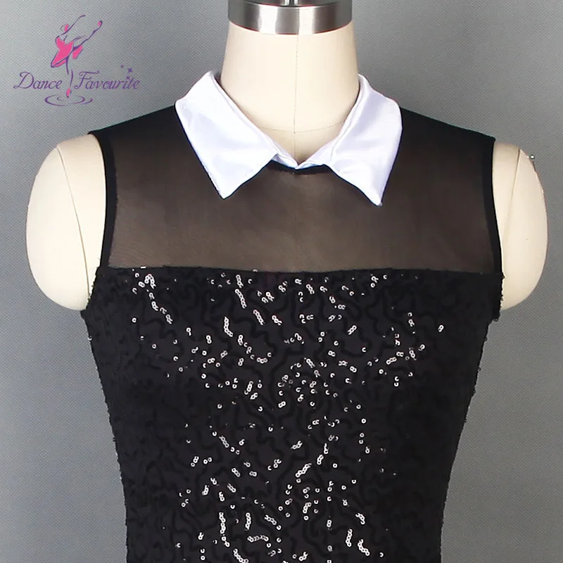 Black Sequin Dance Costume for Child and Adult Jazz and Tap Dance Costumes 19101