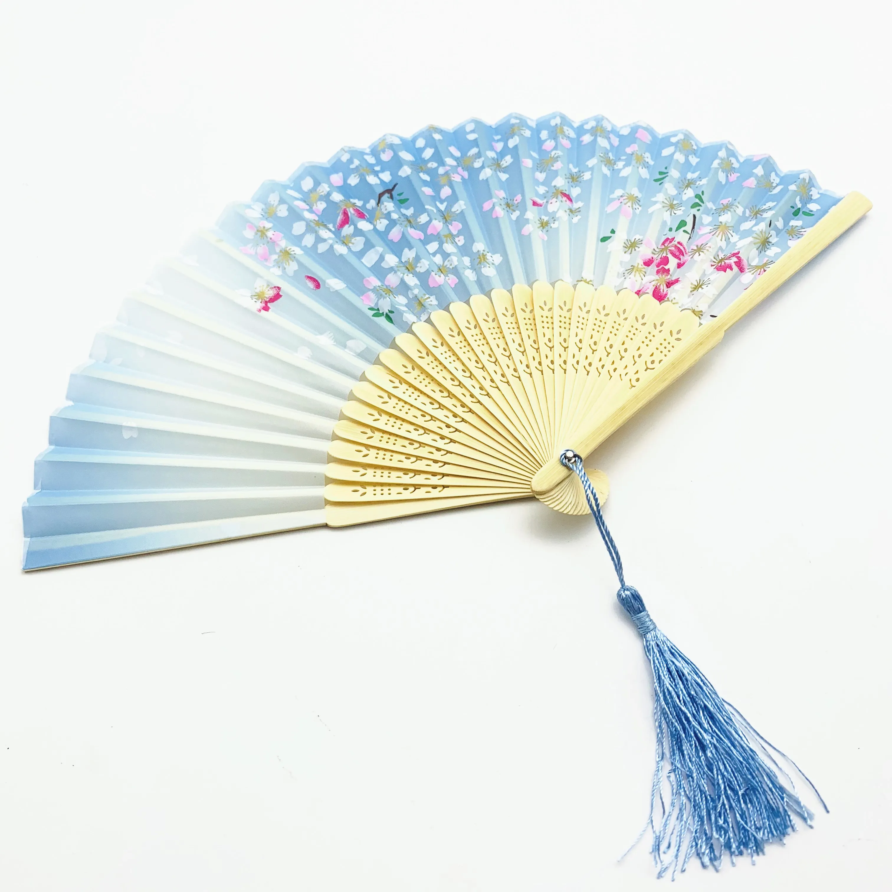Quality Bamboo Sublimation Customised Silk Hand-Held Japanese Chinese Hand Fan