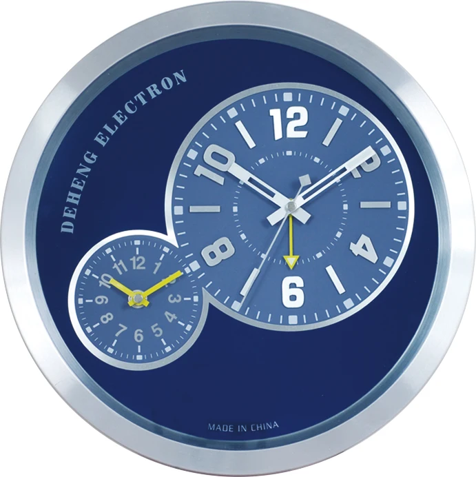 14 inch multi-function watch shape  Metal  wall clock for  home decoration