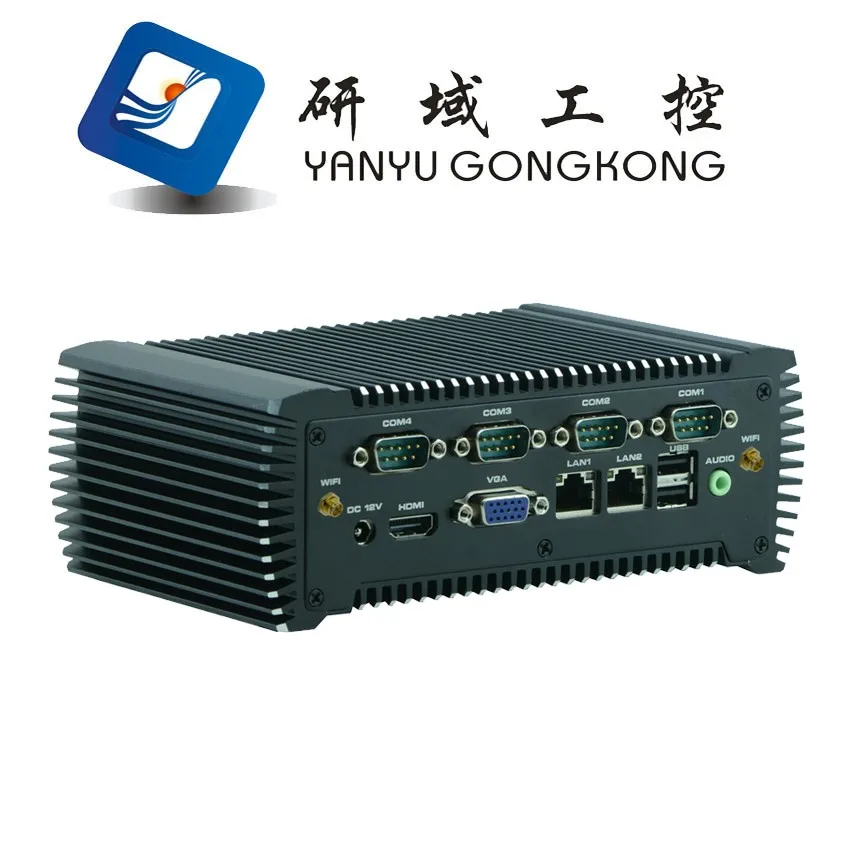 Embedded безвентиляторный мини-компьютер barebone с N2600 CPU, 1.66 ГГц, 2 ГБ ОПЕРАТИВНОЙ ПАМЯТИ, 64 ГБ SSD