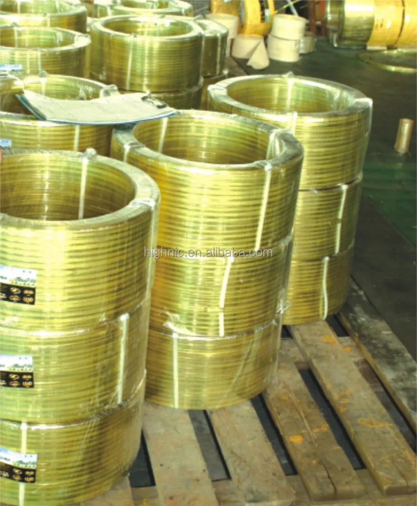 Медный сплав цинка H65 латуни плоских проводов, используемых для металла застежка-молния