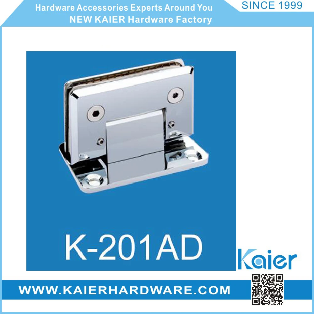 adjustable Glass shower door hinges and clamps, New Kaier hardware shower hinge