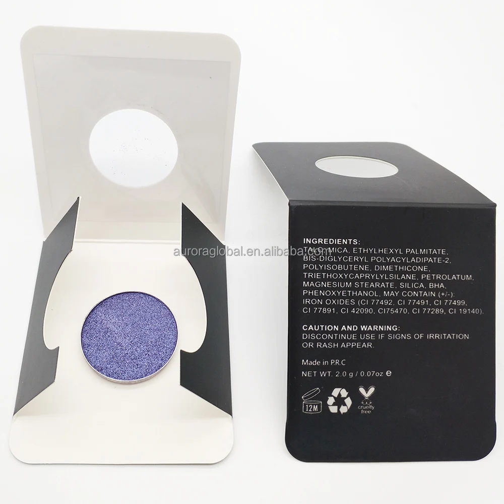 Private label 209 colors waterproof matte, metallic and shimmer single eyeshadow pan