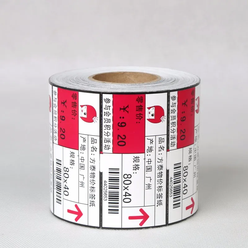 Customize Supermarket Price Tag Shelves Label for Store