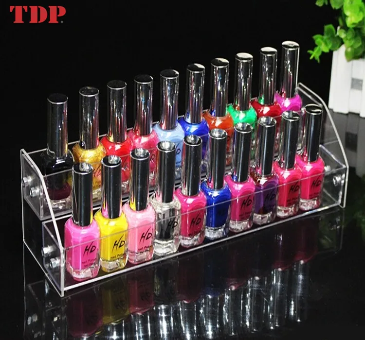 Multi-layer nail polish display stand small acrylic model square nail shop new display stand base
