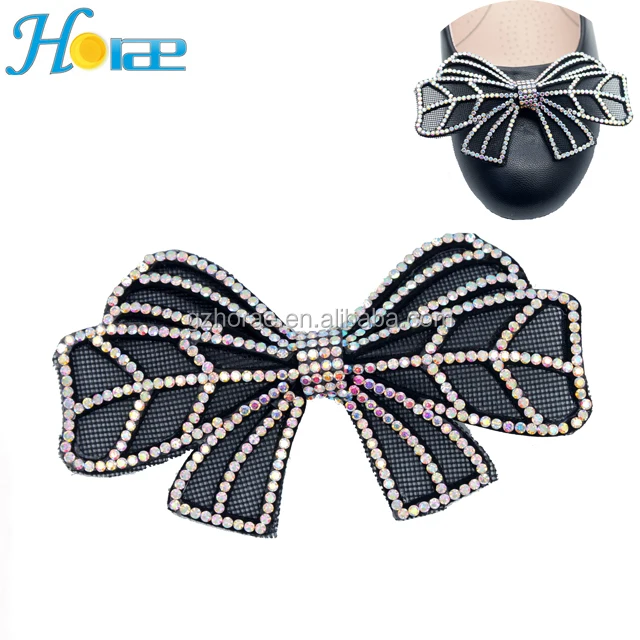 H013 Cheap Decoration Shoe Bow for Ladies Rhinestone Footwear Accessories