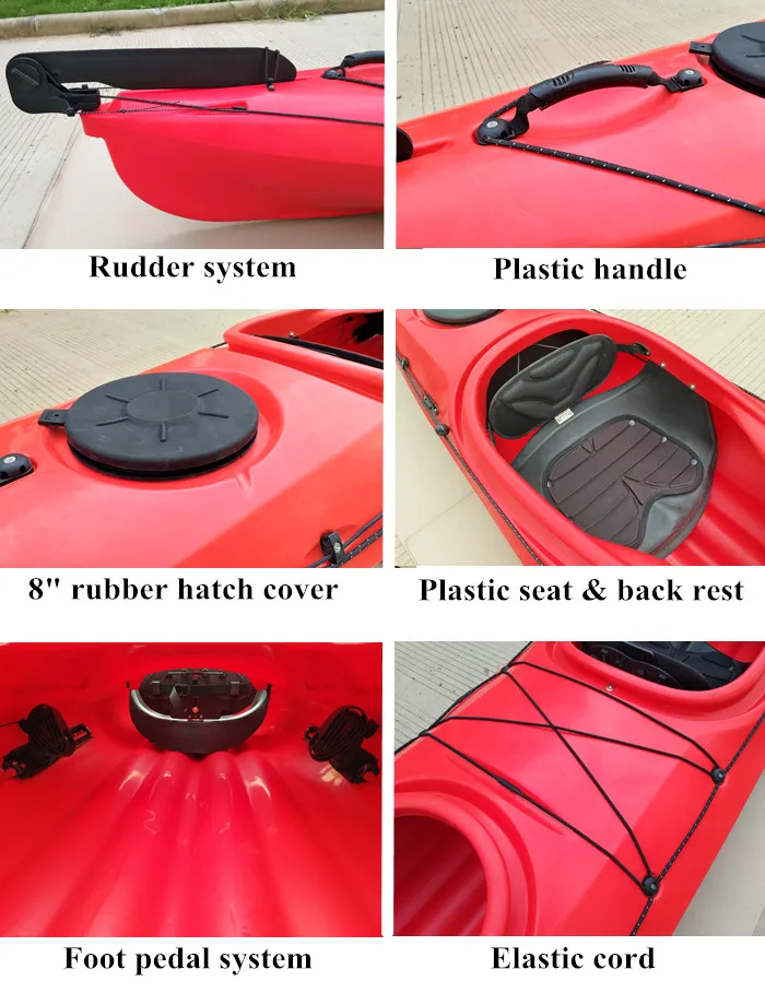 560cm 3 person sit in ocean kayak for rental business