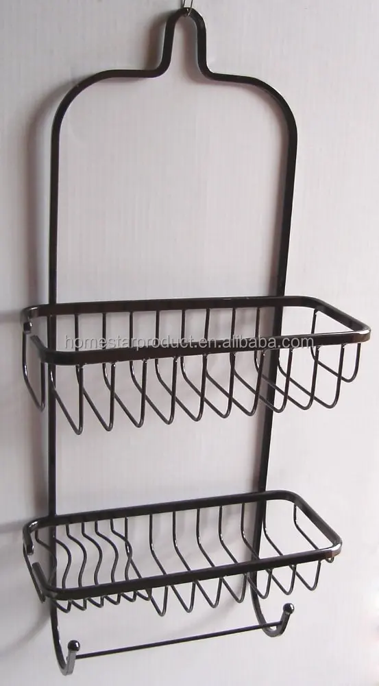 
Bathroon metal shower caddy with suction cup and Expandable Rust-Proof Bath shower Caddy 