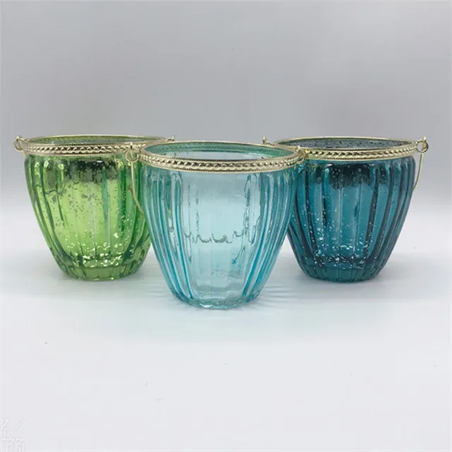 Золотой для стеклянных свечей, красивый для свечей, золотой гальванический для стеклянных свечей