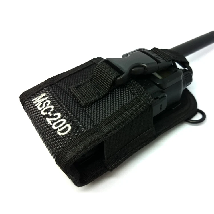 Portable Radio Case Holder Pouch for Baofeng Walkie Talkie UV-5R KENWOOD MOTOROLA ICOM Yaesu Midland Cobra MSC-20D Black