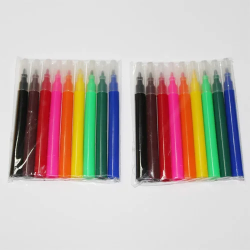 Of 12 Colors Non-toxic Small Art Water Color Brush Pen Stationery Set For Kids