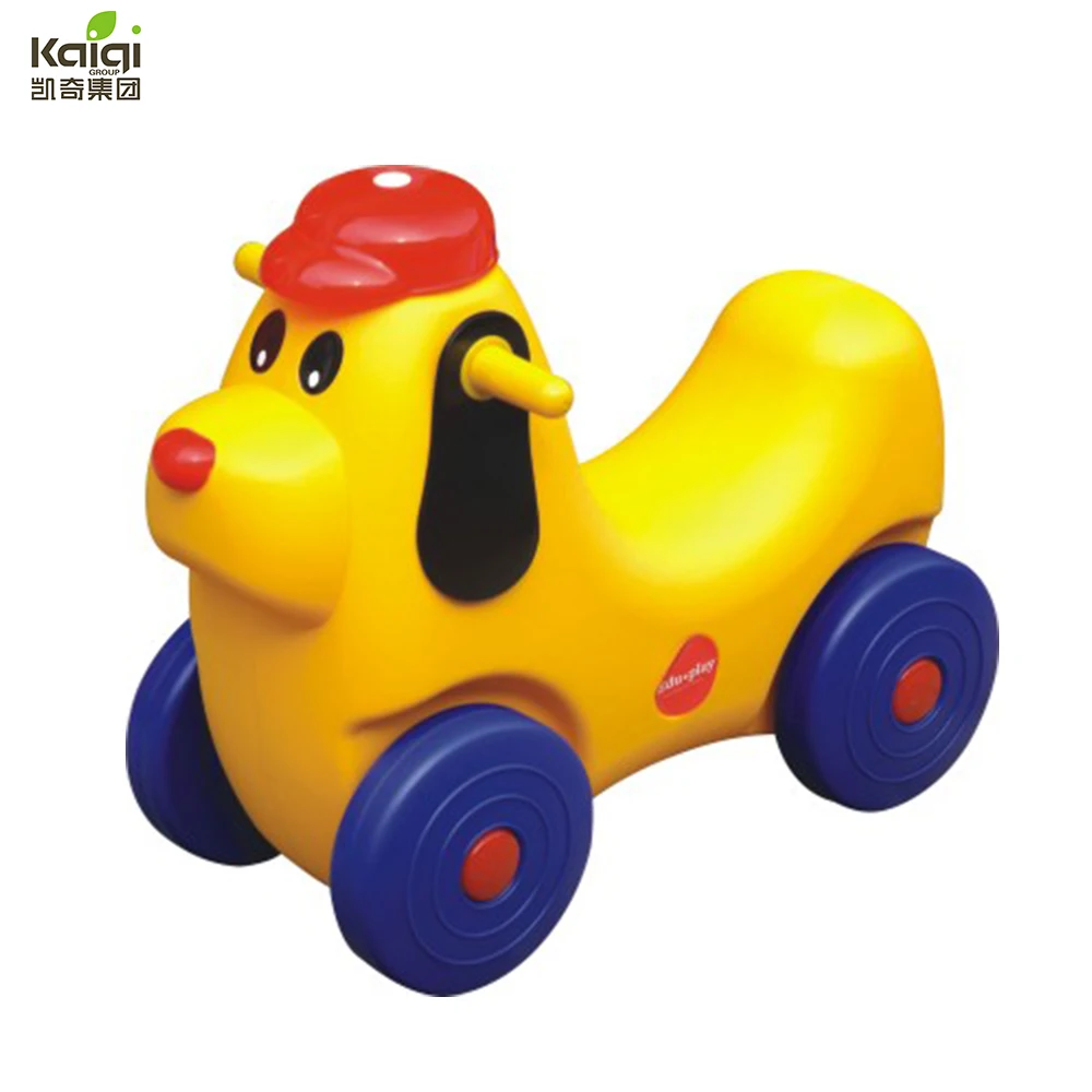 KAIQI 2018 hotest good quality animal kids fitness plastic bicycle four wheels playground equipment toys for kindergarten