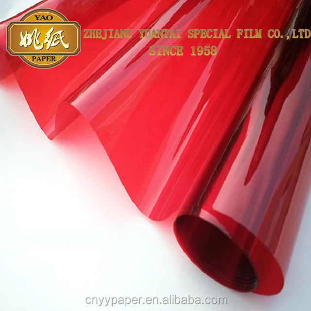 
colored Cellophane sheet 