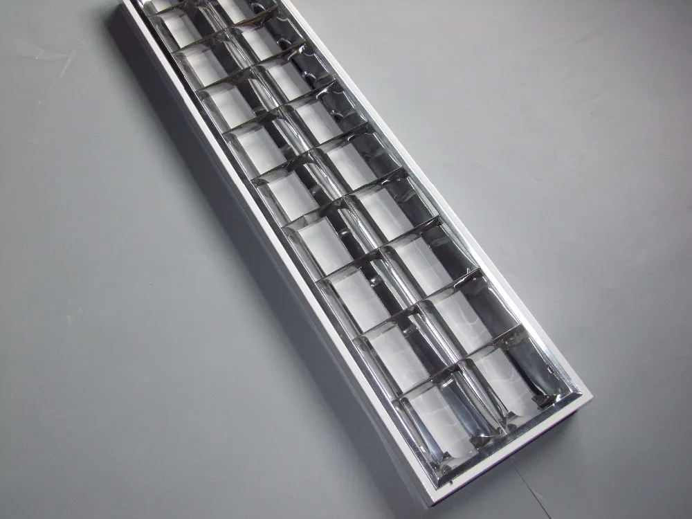 2*18w double T8/T5 tube light fixture surface mounted recessed office ceiling light fixture