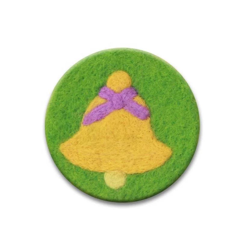 DIY Coasters Cup Mat 3-in-1 Pack Wool Felting Kit Merino Handmade Handicraft Supplies Materials Set