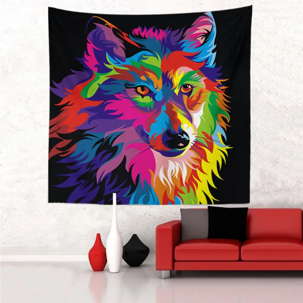 Promotion Fast Delivery Corlourful Animals Designs Wall Tapestry