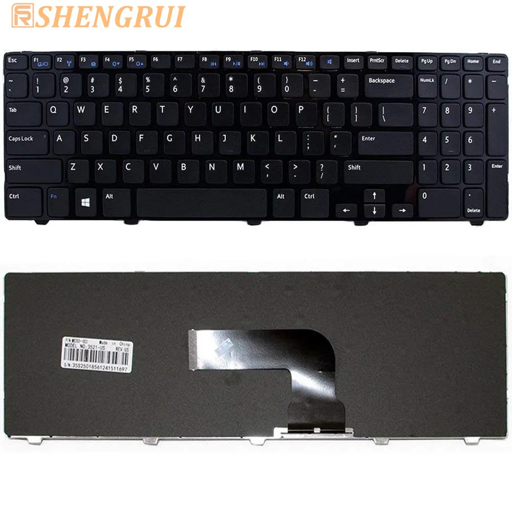 Keyboard for Dell Inspiron 15 3521 3537 15R 5537 5521 series laptop SP PK130SZ4A24 with frame